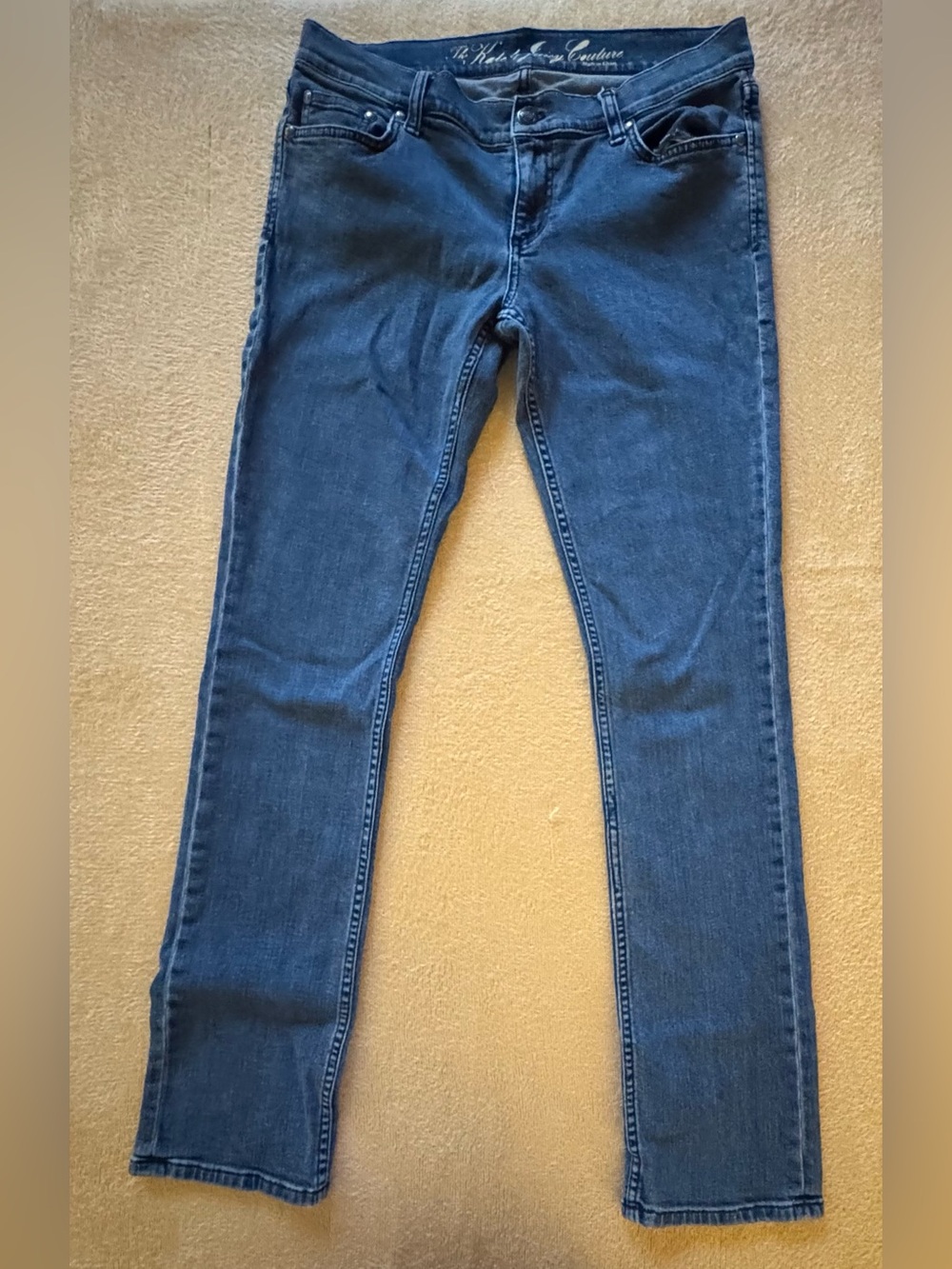 Juicy Couture Women's Dark Blue Straight Leg Jeans